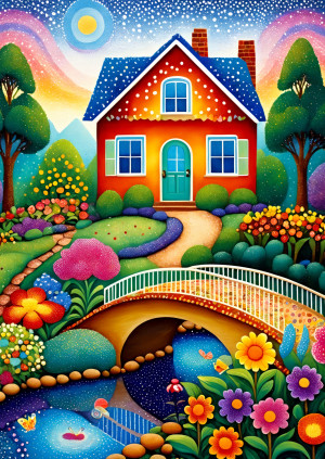 Enjoy Puzzle-Puzzle 1000 Teile: Das Haus der Farben