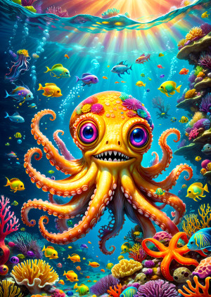 Enjoy Puzzle-Puzzle 1000 Teile: Niedlicher Oktopus