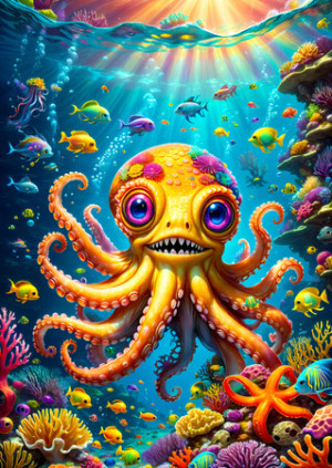 Niedlicher Oktopus