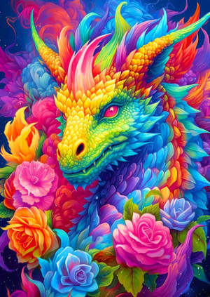 Regenbogen-Drache