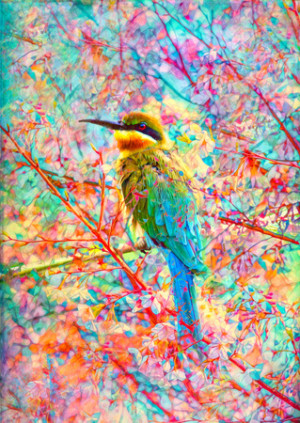 Glücklicher kleiner Vogel