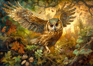 Enjoy Puzzle-Puzzle 1000 Teile: Die weise Eule