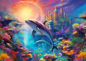 Enjoy Puzzle-Puzzle 1000 Teile: Versunkene Stadt Atlantis