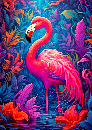Enjoy Puzzle-Puzzle 1000 Teile: Flamingo-Wunder