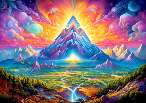 Enjoy Puzzle-Puzzle 1000 Teile: Die Pyramiden in den Woodlands