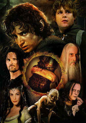 Clementoni-Puzzle 1000 Teile: Der Herr der Ringe Charaktere