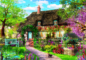Clementoni-Puzzle 1000 Teile: Das alte Cottage