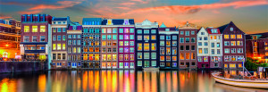 Clementoni-Puzzle 1000 Teile: Erleuchtetes Amsterdam