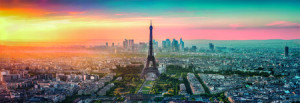 Blick auf das wunderschöne Paris