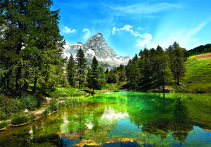 Clementoni-Puzzle 1500 Teile: Blue Lake