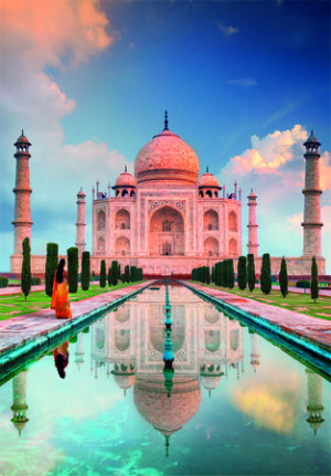 Das berühmte Taj Mahal, Indien