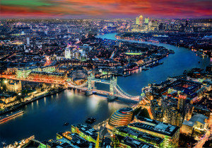 Clementoni-Puzzle 2000 Teile: London von oben