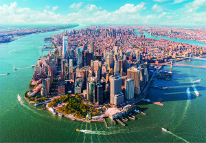Clementoni-Puzzle 2000 Teile: Blick auf Manhattan, New York