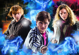 Clementoni-Puzzle 500 Teile: Harry Potter - Harry, Ron und Hermine