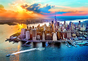 Clementoni-Puzzle 500 Teile: Bewölktes New York