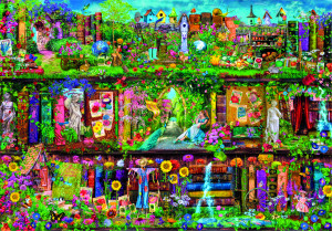 Clementoni-Puzzle 6000 Teile: Magisches Garten-Regal