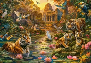 Castorland-Puzzle 1000 Teile: Das Tigerparadies