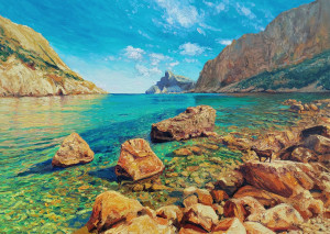 JHG Jigsaws-Puzzle 1000 Teile: Bucht Cala Boquer