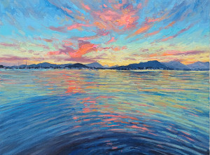 JHG Jigsaws-Puzzle 1000 Teile: Idyllischer Sonnenuntergang am Meer