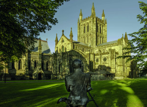 JHG Jigsaws-Puzzle 1000 Teile: Blick auf die Bischofskirche von Hereford
