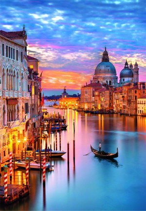 Clementoni-Puzzle 500 Teile: Leuchtendes Venedig