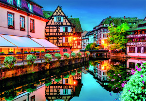 Clementoni-Puzzle 500 Teile: Straßburger Altstadt
