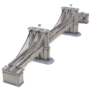 Metal Earth-Puzzle 50 Teile: Metal Earth: Premium Series|Brooklyn Bridge - 3D Metall Puzzle