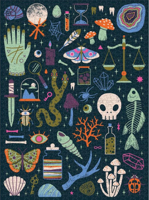 Galison/Mudpuppy-Puzzle 1000 Teile: Okkulte und kuriose Formen und Symbole