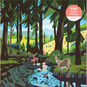 Galison/Mudpuppy-Puzzle 500 Teile: Überquerung des Flusslaufs