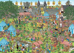 Jumbo-Puzzle 1500 Teile: Jan van Haasteren|Robin Hood Festival