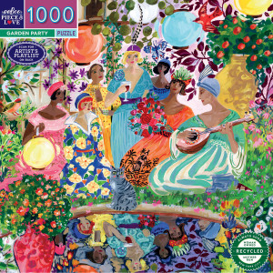 eeBoo-Puzzle 1000 Teile: Tanz und Musik bei der Gartenparty