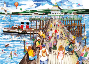 Gibsons-Puzzle 1000 Teile: Am Pier von Clevedon