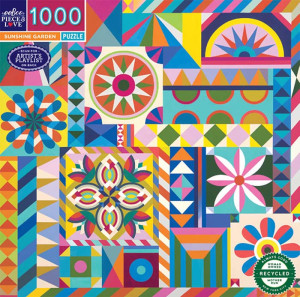 eeBoo-Puzzle 1000 Teile: Gartenmuster