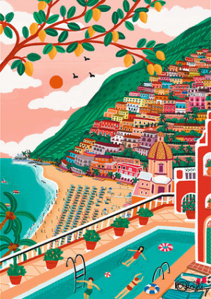 Buntes Positano