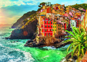 Trefl Puzzle-Puzzle 1000 Teile: Küstendorf Riomaggiore, Italien