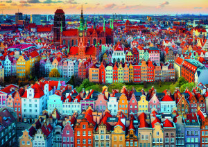 Trefl Puzzle-Puzzle 1000 Teile: Blick auf Danzig, Polen