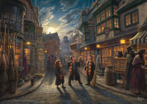 Schmidt-Spiele-Puzzle 1000 Teile: Harry Potter|Die Winkelgasse, Kinkade