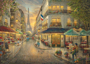 Cáfe in Paris - Holzpuzzle