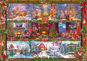 Schmidt-Spiele-Puzzle 1000 Teile: Fröhliche Weihnachtszeit