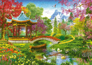 Schmidt-Spiele-Puzzle 1000 Teile: Zen-Garten - Der Ort der Ruhe
