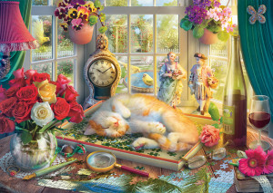 Schmidt-Spiele-Puzzle 1000 Teile: Puzzlezeit mit Katze
