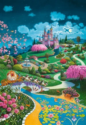 Castorland-Puzzle 1000 Teile: Märchenschloß von Aschenputtel