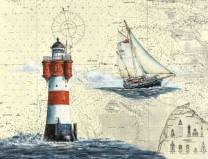 Ravensburger-Puzzle 2000 Teile: Romantischer Leuchtturm