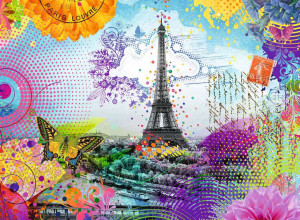Ravensburger-Puzzle 500 Teile: Postkarte aus Paris