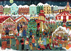 Ravensburger-Puzzle 1000 Teile: Weihnachtsmarkt - Origami Adventure