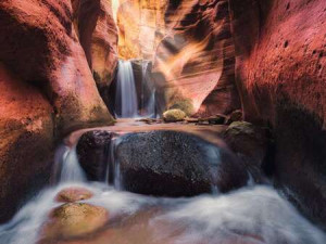Der Wasserfall im Red Canyon