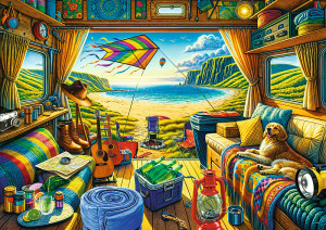 Trefl Puzzle-Puzzle 1000 Teile: Der erste Morgen im Urlaub