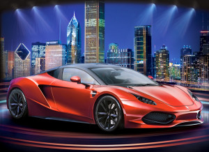 Castorland-Puzzle 300 Teile: Roter Sportwagen