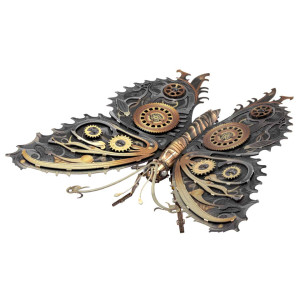 Metal Earth-Puzzle 52 Teile: Metal Earth|Steampunk Schmetterling - 3D Metall Puzzle