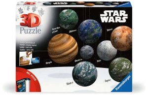 Ravensburger-Puzzle 531 Teile: Planeten der Star Wars Galaxie